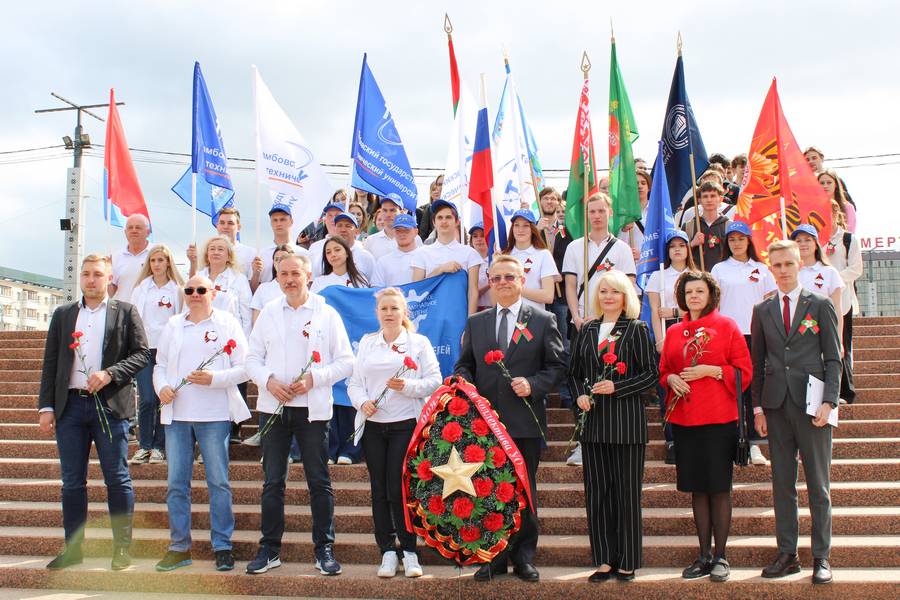 Автопробег к 80-летию Великой Победы: ВГТУ встретил делегацию Тамбовского государственного технического университета 